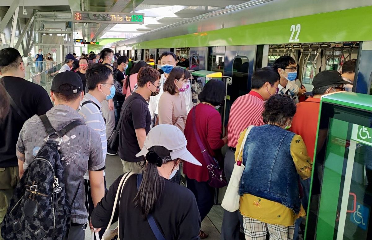 ▲台中捷運綠25日起恢復試營運，截至（28）日累計運量達31萬4991人次(圖／中捷公司提供2021.3.29)