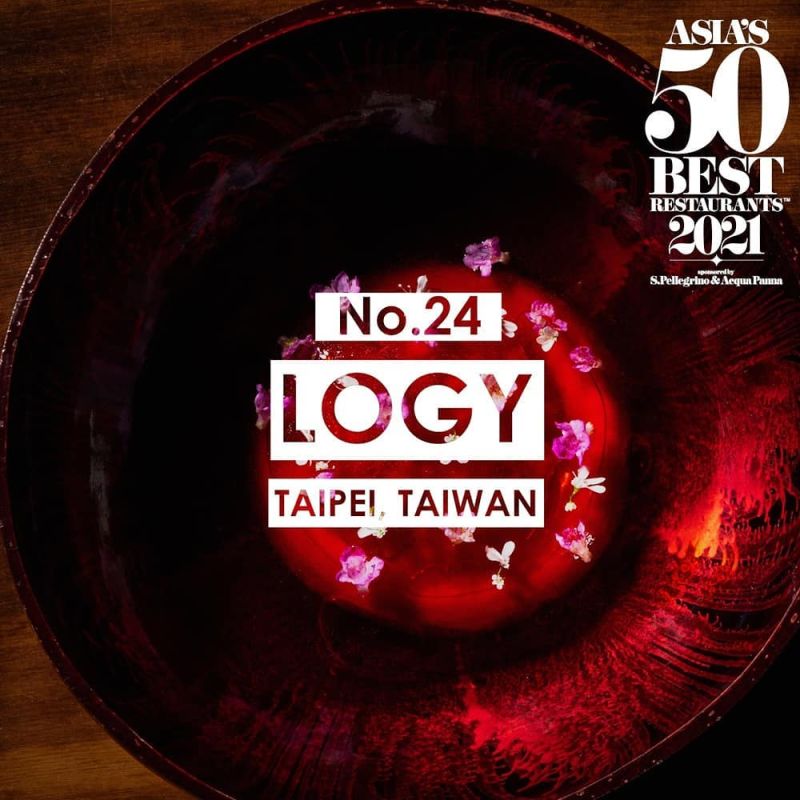 ▲義法歐式料理logy是台灣今年唯一新進榜的餐廳