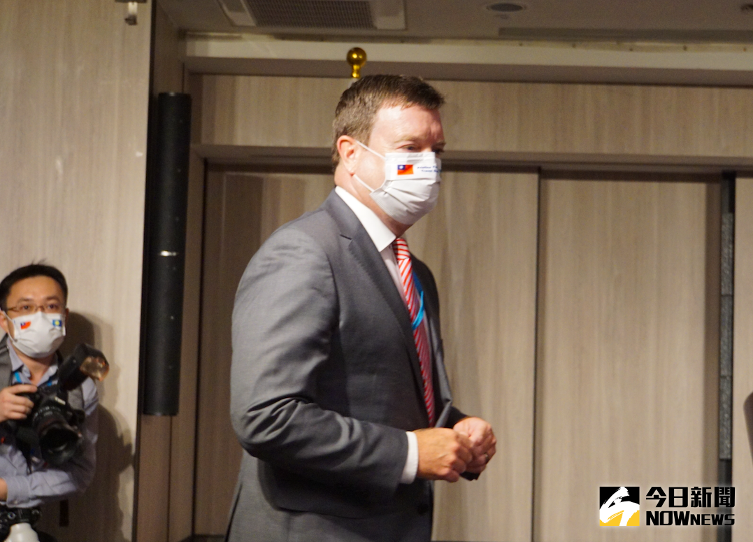 ▲美國駐帛琉大使倪約翰（John Hennessey-Niland）今（30）日將與美國在台協會、外交部共同發表談話。（圖／記者呂炯昌攝）