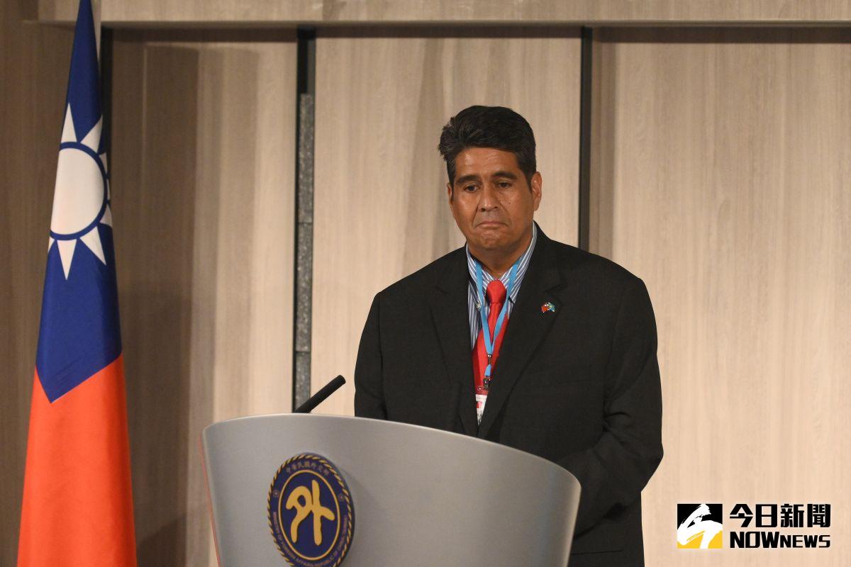 ▲帛琉總統惠恕仁表示，儘管我國調升疫情警戒，仍然樂觀認為不須終止台帛旅遊泡泡。（圖／記者林柏年攝 ）