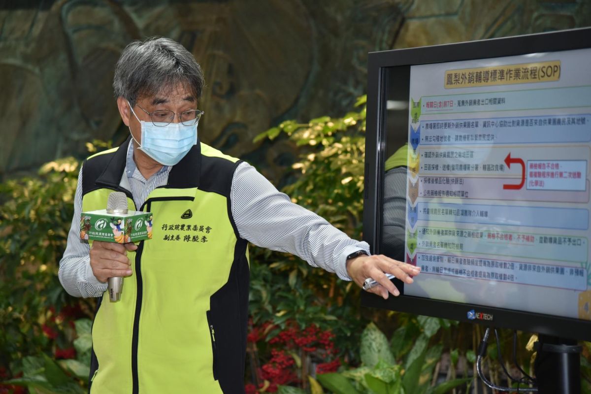 ▲農委會副主委陳駿季表示，農委會會層層把關，確保外銷鳳梨品質符合各國消費者期待。（圖／農委會提供）