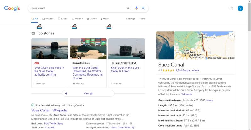 谷歌慶祝蘇伊士運河復航　只要打2關鍵字驚見小巧思 
