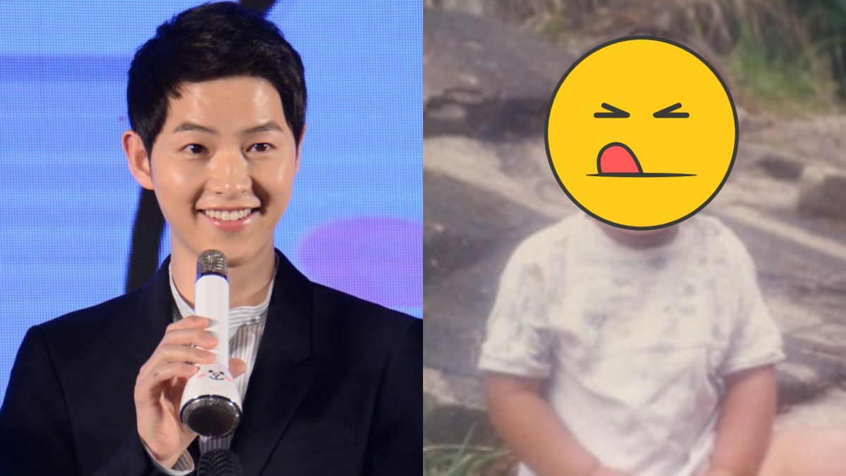 ▲宋仲基3歲私照曝光。（圖／資料照、시간 훅가는 페이지臉書）