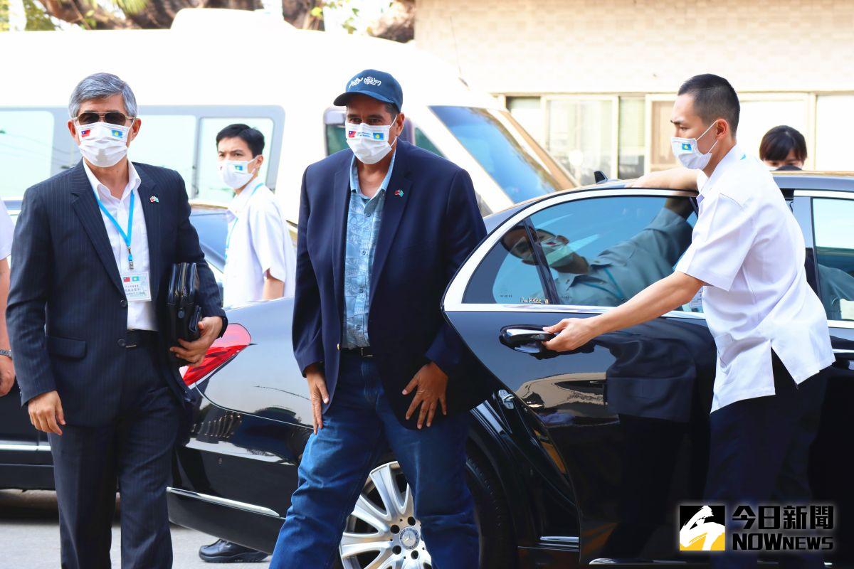 ▲帛琉總統惠恕仁來台訪問，今日特地南下高雄、屏東參觀水產及遊艇產業。（圖／記者鄭婷襄攝，2021.03.31）