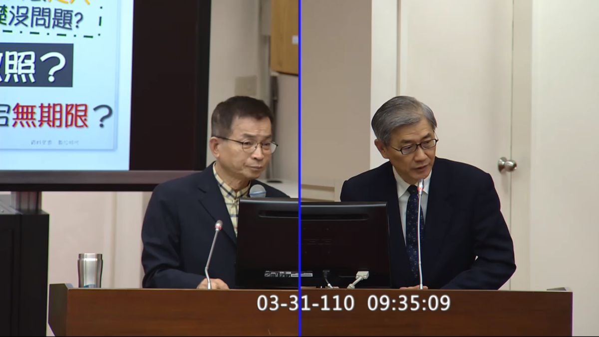 ▲立委賴士葆針對將來銀行質詢金管會主委黃天牧。（圖／翻攝自國會頻道）