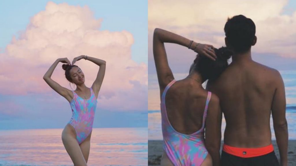 ▲隋棠貼出穿高衩泳衣的照片。（圖／隋棠IG、臉書）