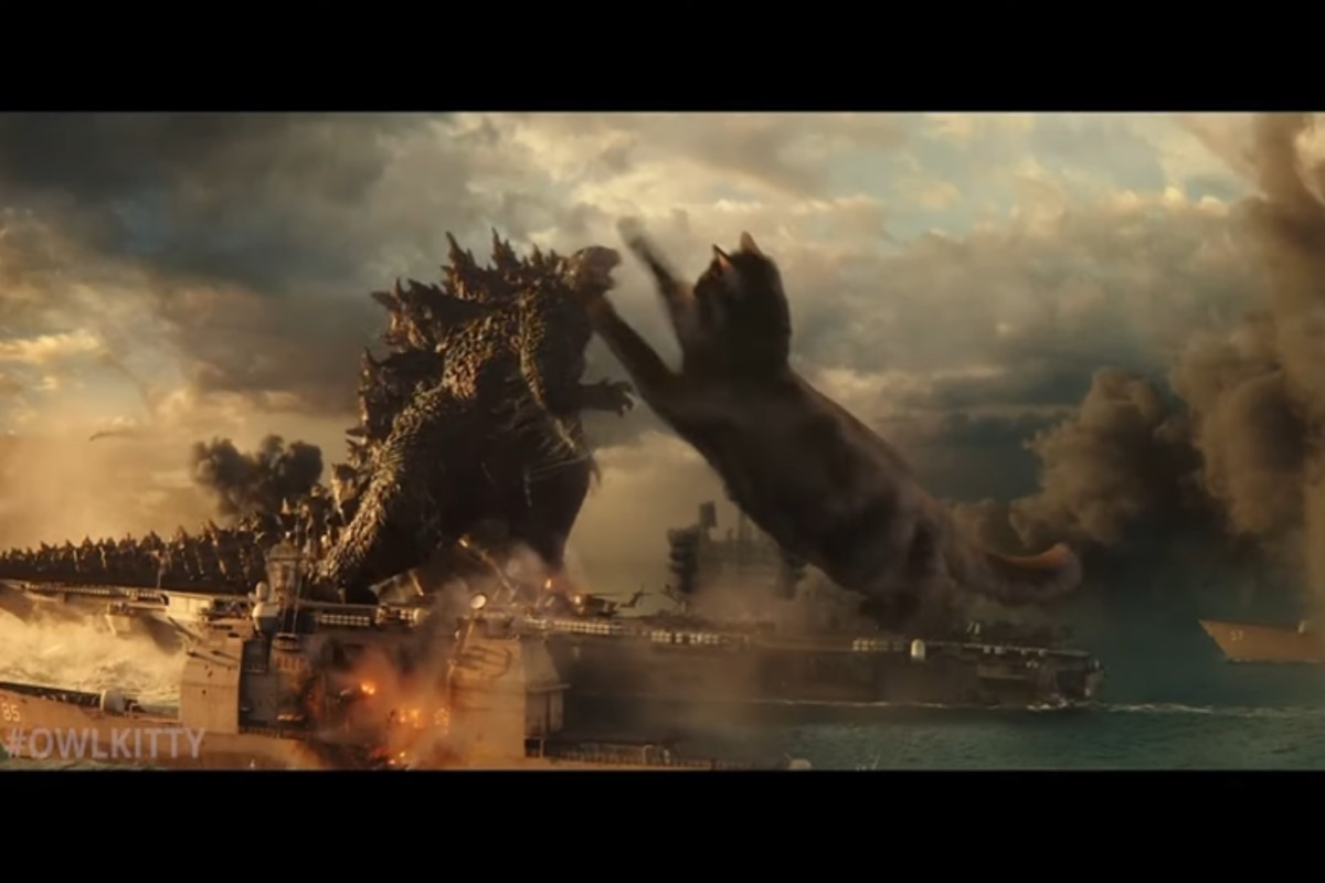 黑貓大戰哥吉拉，究竟誰能勝出？（圖／翻攝自Youtube @OwlKitty）