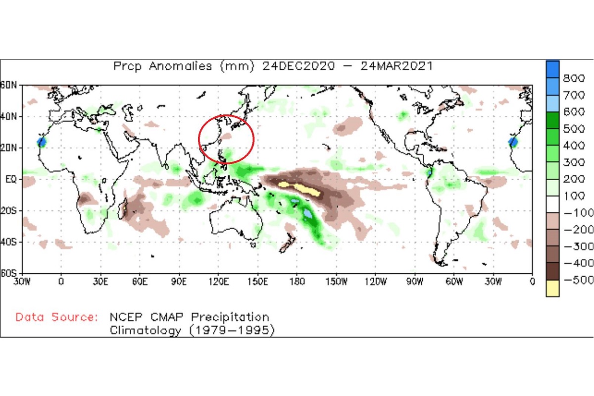 ▲鄭明典今（1）早在臉書貼出照片並直指「這次的乾旱好像很有針對性，範圍不大，就衝著台灣來」。（圖／翻攝自鄭明典臉書）