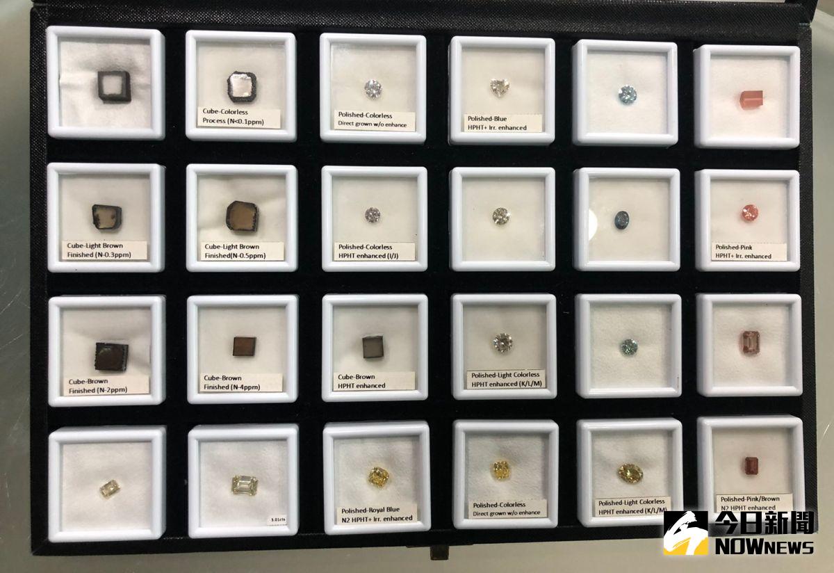 ▲現在鑽石不用開採，只要在實驗室就能培養出各式顏色、大小的鑽石。（圖／記者劉育辰攝 2021.04.01）