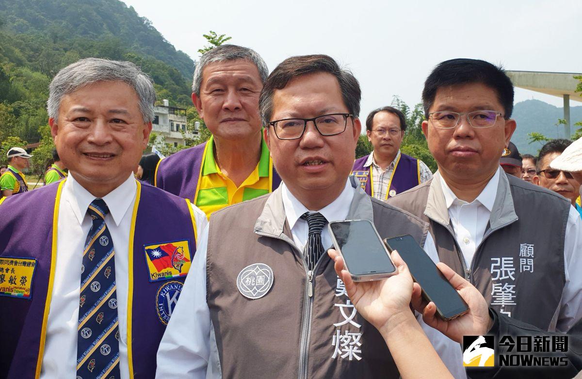 ▲鄭文燦表示已聯繫罹難者家人，市府已發放10萬元慰問金，還有20萬元的團體意外險理賠，預計今天就會把遺體跟牌位設在桃園殯儀館。（圖／記者李春台攝，2021.04.03）