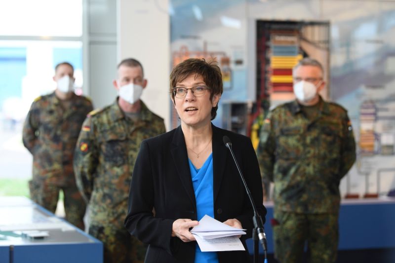 ▲德國國防部長康坎鮑爾（Annegret Kramp-Karrenbauer）表示，中國有意打造自己的世界藍圖。（圖／美聯社／達志影像）