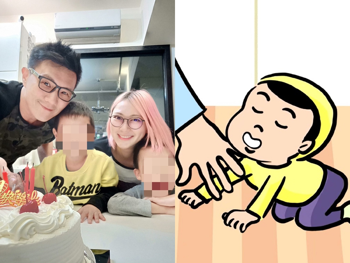 ▲蔣偉文（左圖左）全家動員投入卡通配音。（圖／艾迪昇傳播提供）