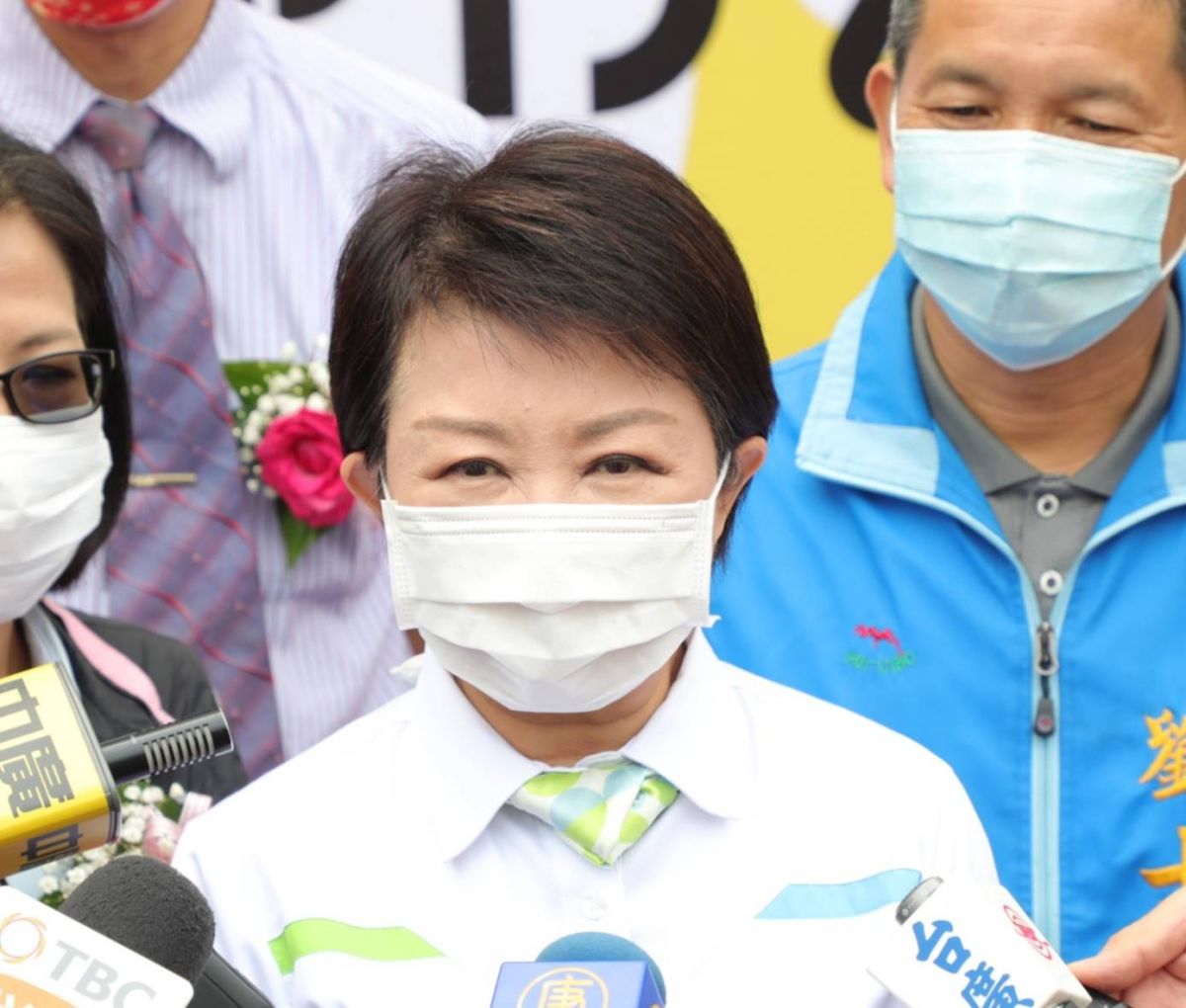▲市長盧秀燕表示，相信衛福部一定會妥善用運用所有捐款人的愛心(圖／柳榮俊攝2021.4.7)