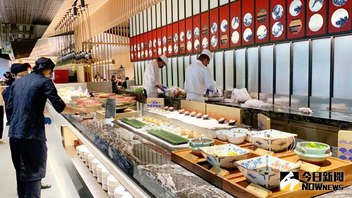 ▲「旭集」高雄義享店占地585坪、共設有406個座位。以一餐區一名店的設計概念，打造9大日式料亭。（圖／記者陳美嘉攝）