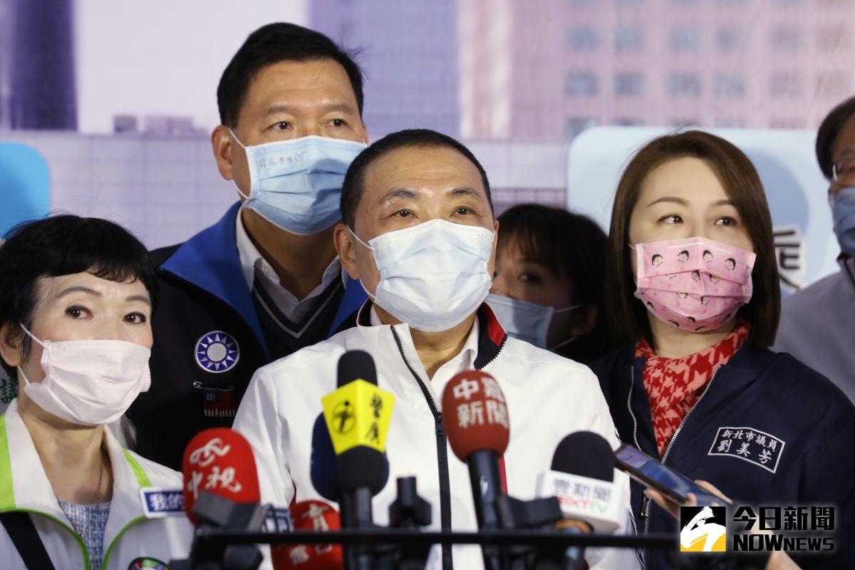 ▲侯友宜表示，有關核一廠水管破裂的事件，要求台電應該講得更清楚、更透明化，讓新北市民能夠了解，讓市府及時掌握完整的資訊；「面對核安，不可能中央的單一個單位就可處理」。（圖／記者陳志仁攝，2021.04.08）