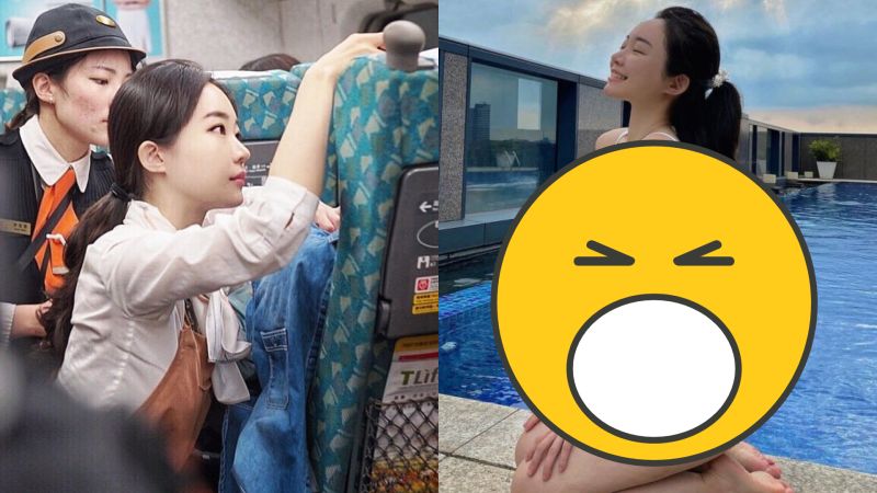 ▲高鐵「天使乘務員」火辣私照被挖出。(圖/An IG)