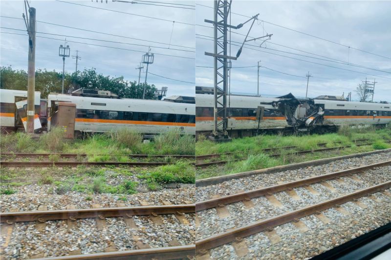 ▲台鐵408車次太魯閣號2日於花蓮縣大清水隧道出軌發生重大意外,造成50人罹難。(圖/翻攝爆廢1公社臉書)