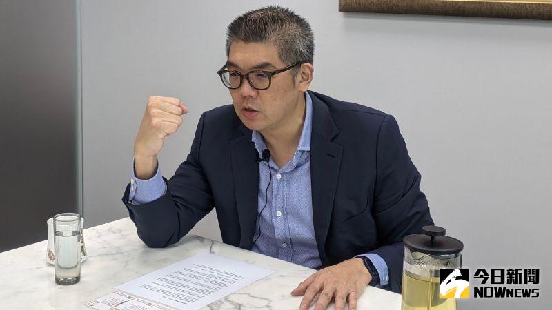 ▲國民黨智庫副董事長連勝文接受《NOWnews今日新聞》專訪時國民黨高層私心毀全黨。(圖/記者鄭宏斌攝,2021.04.08)