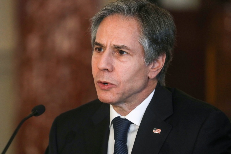 ▲美國國務卿布林肯(Antony Blinken)近日接受外媒專訪時表示，對中國對台灣的侵略行動感到擔憂，警告不應試圖以武力改變現狀，否則將是犯下嚴重錯誤。資料照。（圖／美聯社／達志影像）