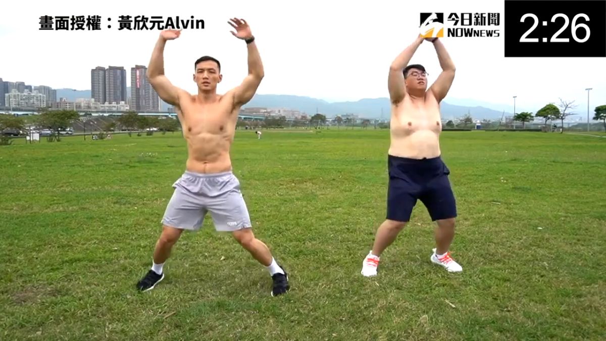 ▲ 初學者也能上手的初階TABATA四分鐘運動。（圖／
黃欣元Alvin 授權）