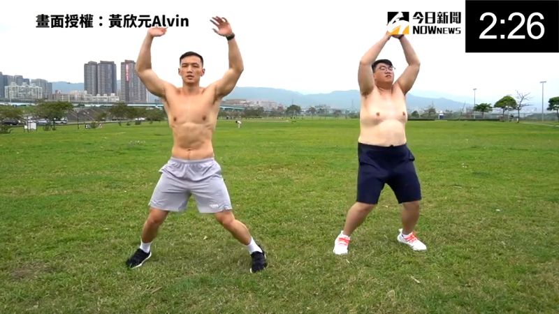 ▲ 初學者也能上手的初階TABATA四分鐘運動。（圖／
黃欣元Alvin 授權）