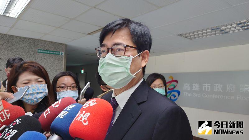 ▲陳其邁自曝失眠,不過不是因為接種疫苗的後遺症,而是為了水情傷腦筋。(圖/記者鄭婷襄攝,2021.04.15)
