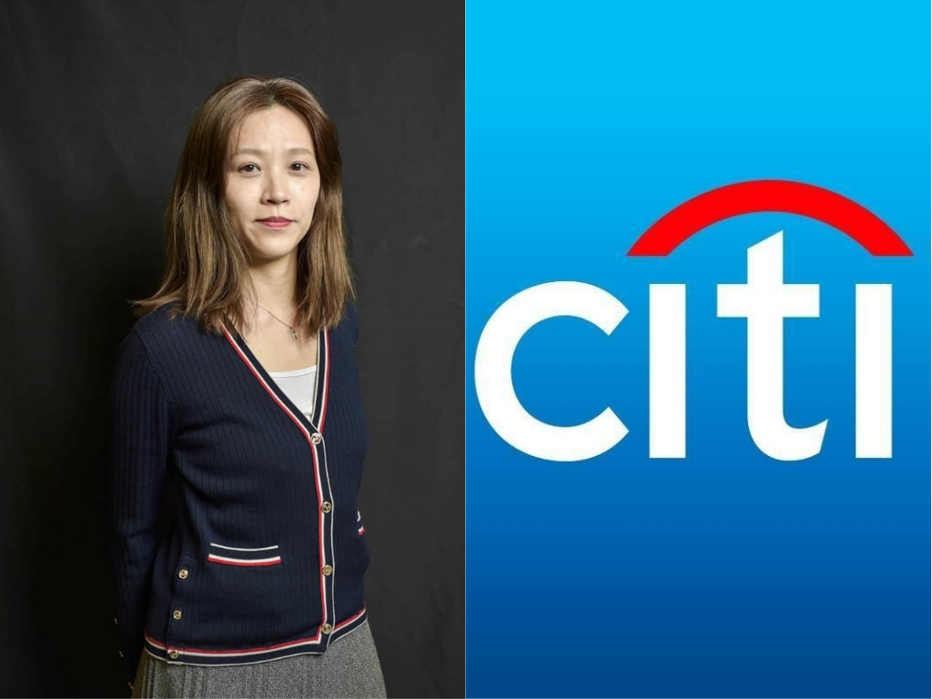 ▲花旗宣布退出台灣等13國消金市場，財經網美胡采蘋則認為「我覺得是很聰明的決定」。（合成圖／翻攝自胡采蘋、花旗臉書）