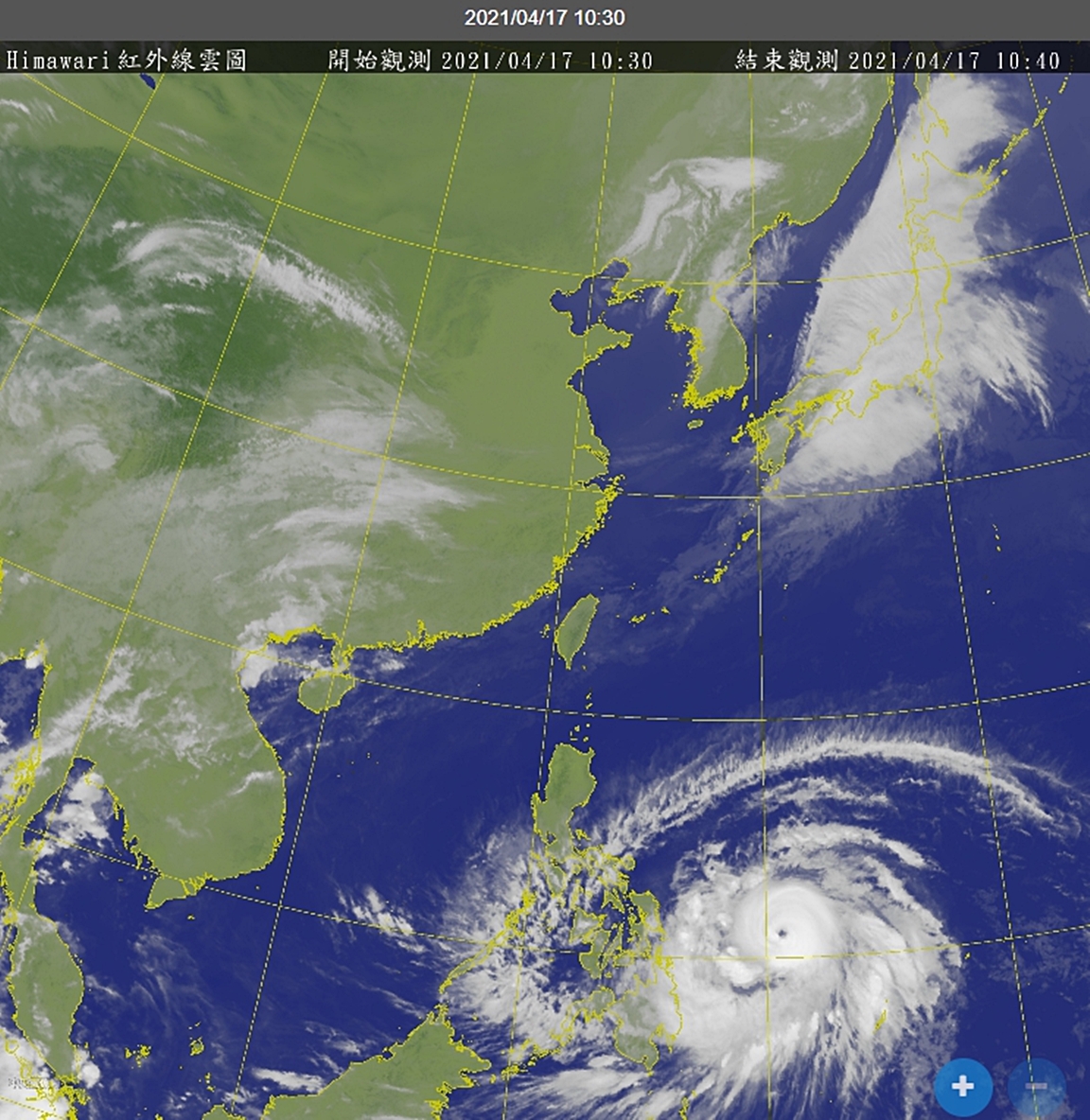 ▲氣象局今（17）日指出，舒力基預計下週四、五最接近台灣，目前路徑西修，直接影響台灣機率不大，若真的影響台灣，降雨也可能只會以東半部為主。（圖／擷取自氣象局）