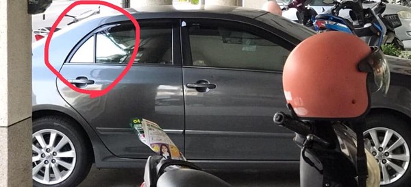 ▲有民眾好奇，轎車後門的小片三角窗有何用途。（圖／翻攝《爆系知識家》）