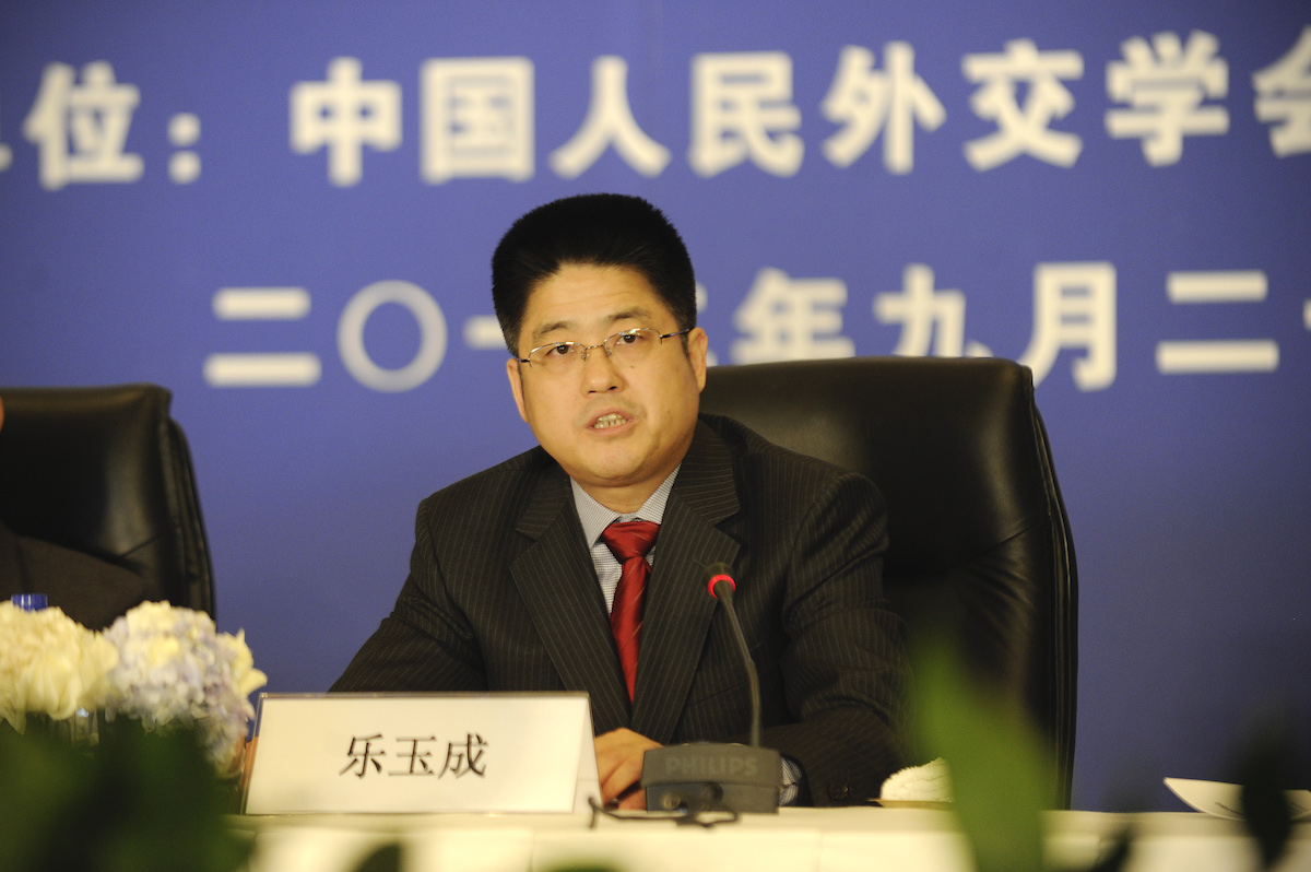 ▲中國外交部副部長樂玉成接受外媒專訪時強調，兩岸統一是大勢，絕不允許台灣獨立。（圖／翻攝自中國外交部官網）