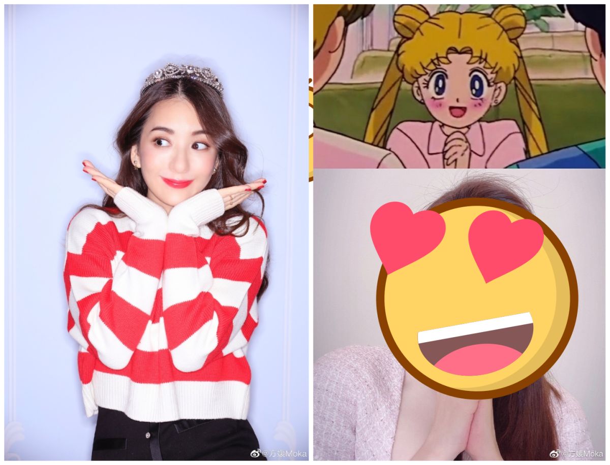 ▲方媛貼出模仿美少女戰士的照片，還原程度超高。（圖／翻攝方媛微博）