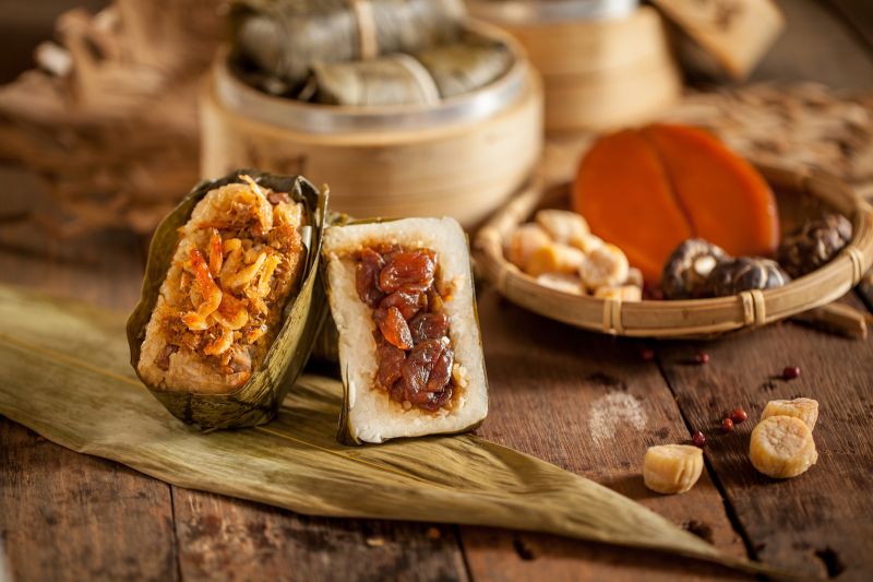 ▲華泰王子大飯店也推出二款香粽。(圖/華泰王子飯店提供)
