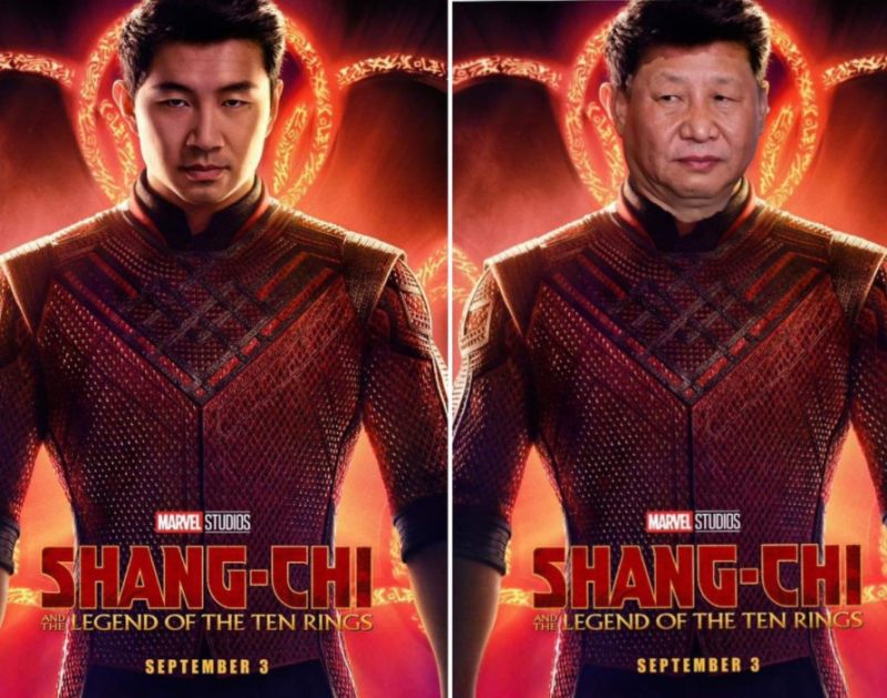 ▲漫威首部華人英雄電影《尚氣與十環傳奇》(Shang-Chi and the Legend of the Ten Rings)預告曝光後掀起熱議,有網友認為男主角劉思慕撞臉習近平,有鄉民討論1名台灣男星更適合出演該角色。(圖/翻攝自PTT)