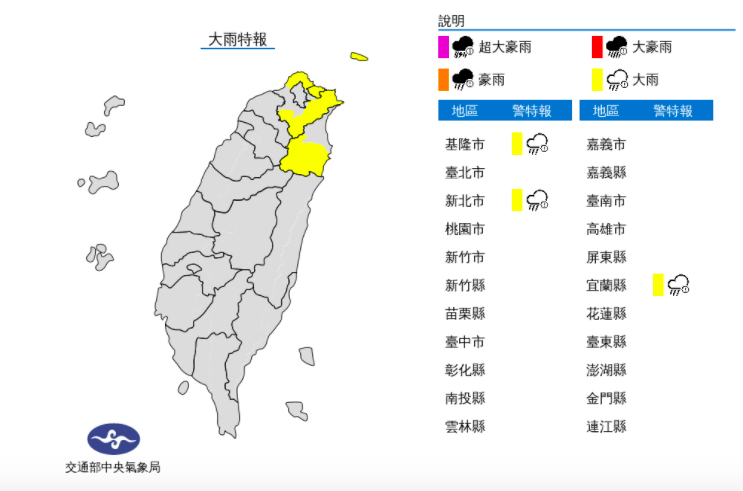 舒力基今日最靠近台灣 雨勢集中在三縣市