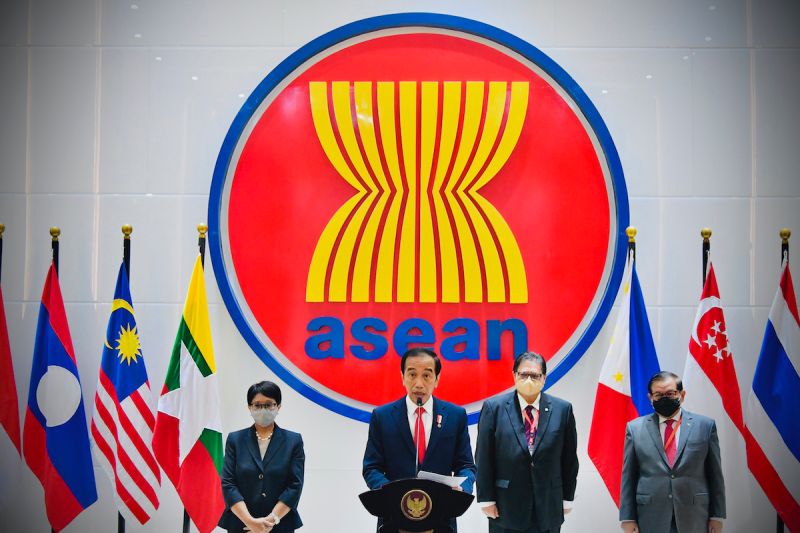 ▲東南亞國協（ASEAN）週六（24）於印尼雅加達召開領導人特別會議，就緬甸議題達成5項共識。（圖／美聯社／達志影像）