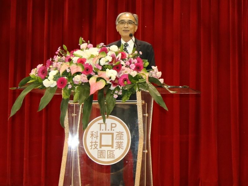 ▲加工出口區管理處處長楊伯耕致詞。(圖/記者黃守作攝,2021.04.28)