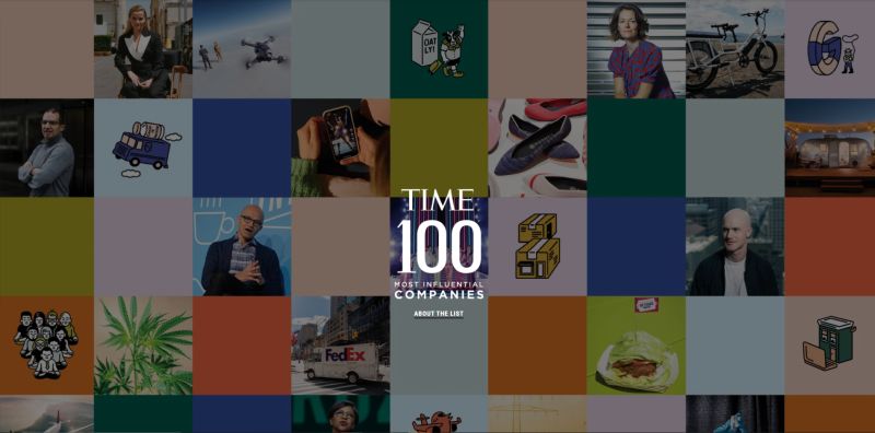 ▲美國《時代》雜誌公布2021年全球百大影響力企業，台積電名列巨頭榜單。（圖／翻攝自《時代》官網）