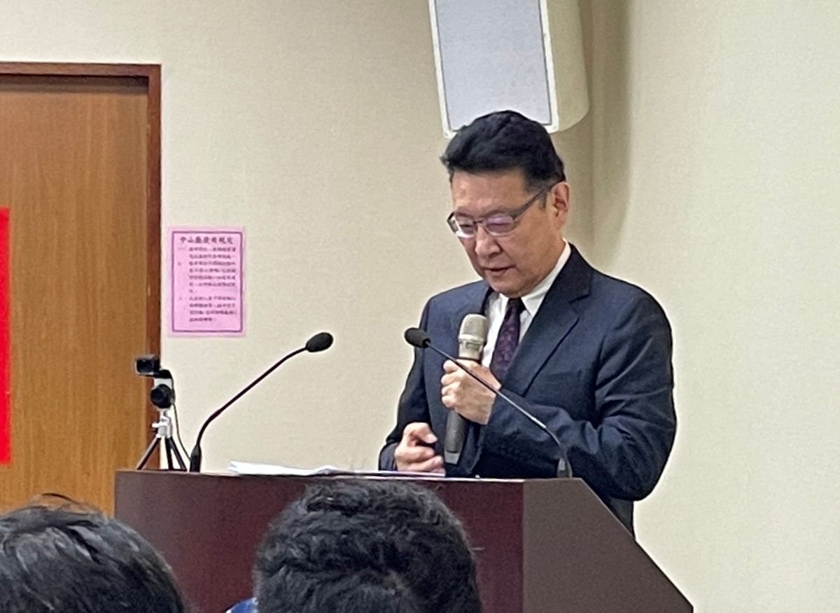 ▲中廣董事長趙少康今到國民黨中常會演講，砲轟黨不團結。（圖／記者余祥攝，2021.04.28）