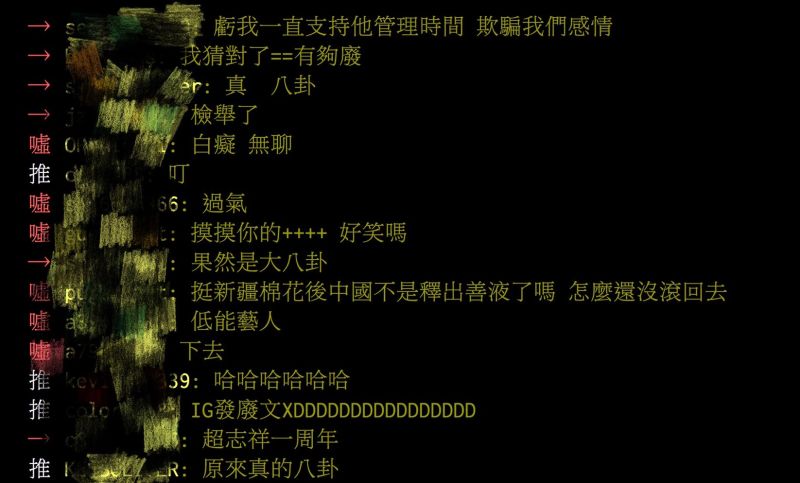 ▲網友幾乎一面倒的生氣羅志祥的大八卦。(圖/翻攝PTT)