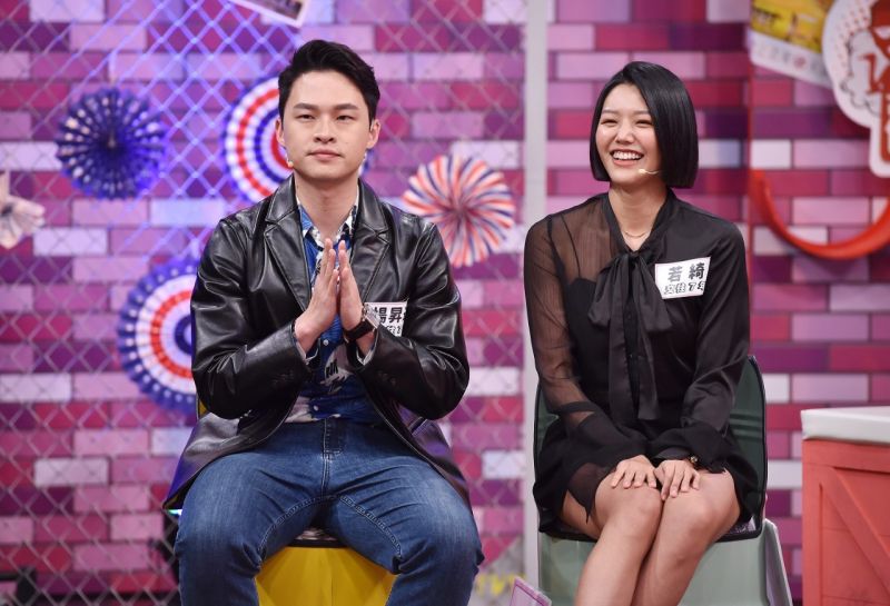 ▲楊昇達（左）與若綺交往七年，首次在節目上公開戀情。（圖／TVBS提供）