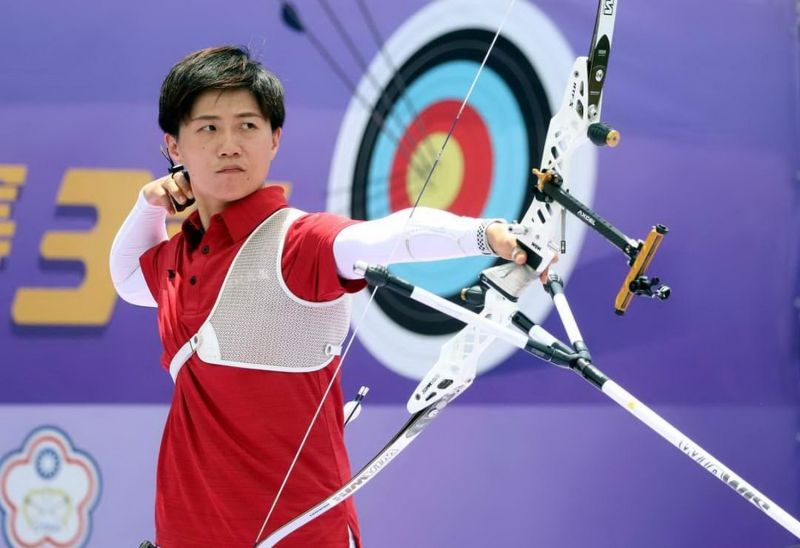 體育處推廣射箭運動 邀民眾一睹奧運選手雷千瑩霸氣拉弓