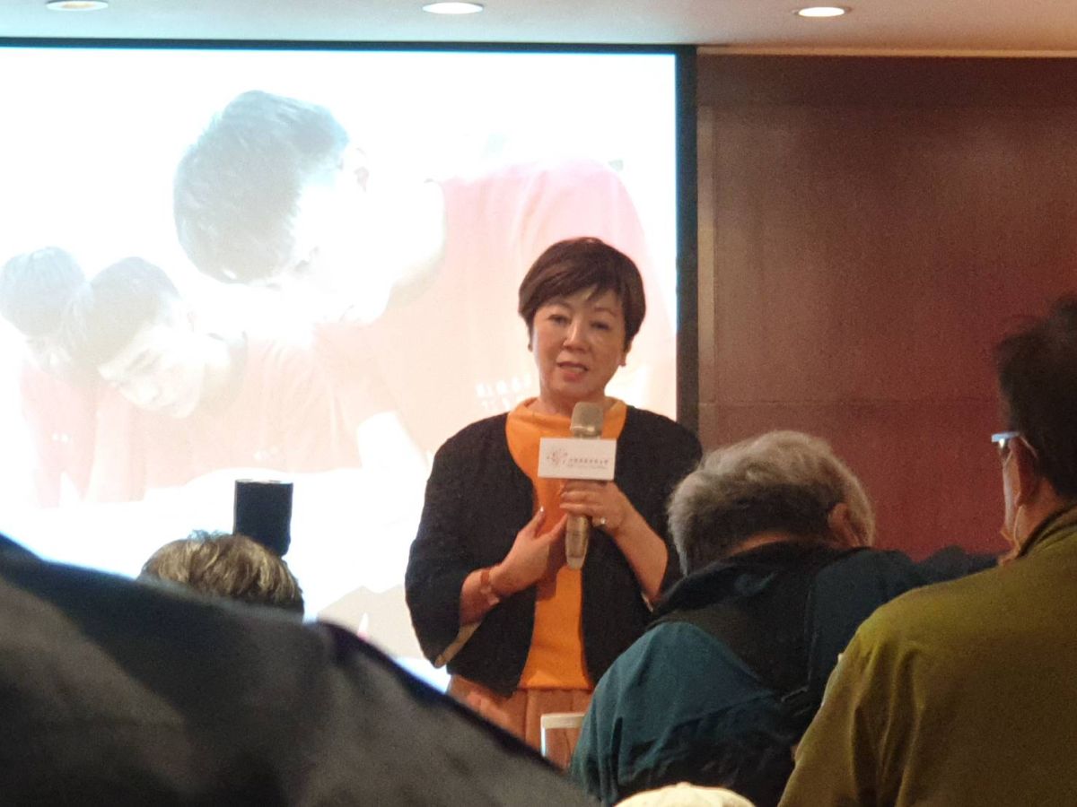 ▲在太魯閣號事件中，台積電慈善基金會協助大家「把噩夢換下來」整裝再出發。圖為台積電慈善基金會董事長張淑芬（圖／記者許家禎攝）