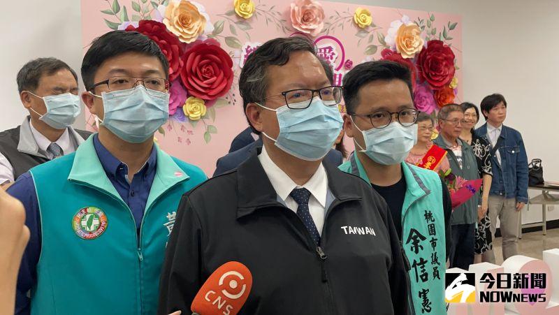 ▲鄭文燦表示,他只是說明疫情避免資訊混亂,「大家都在忙著防疫,有的人忙著口水去抹黑,沒有必要。」(圖/記者李春台攝,2021.04.29)