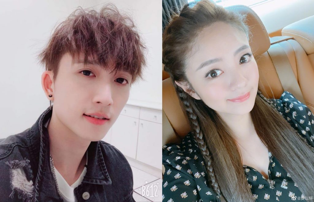 安以軒（右）、邱鋒澤都是演藝圈富二代。（圖／翻攝安以軒微博、邱鋒澤臉書）