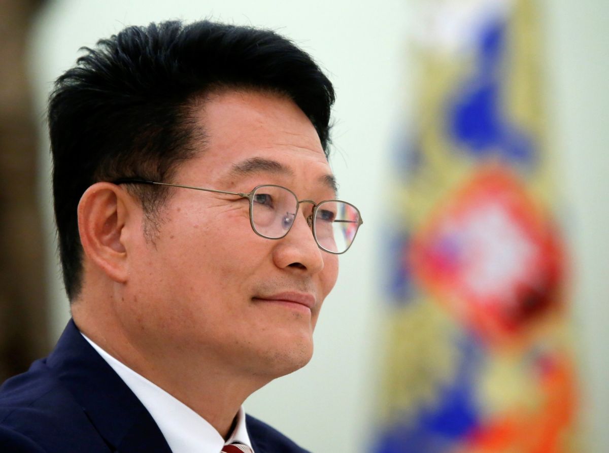 ▲韓國執政黨「共同民主黨」2日召開黨大會選出新任黨魁，由58歲的國會議員宋永吉當選。日媒指出，宋永吉是對日強硬派，經常說出過激的言論。資料照。（圖／美聯社／達志影像）