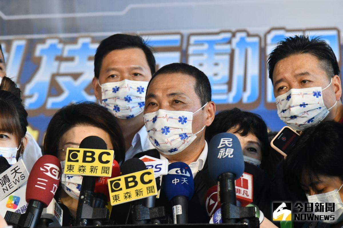 ▲批中央的防疫動作慢，引發關注；對此，新北市長侯友宜認為，是做善意提醒，並強調防疫要上下一心。（圖／記者陳志仁攝，2021.05.03）