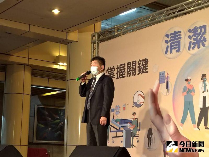 ▲衛福部長陳時中今(4)天上午出席台大醫院活動。(圖/記者劉雅文拍攝)
