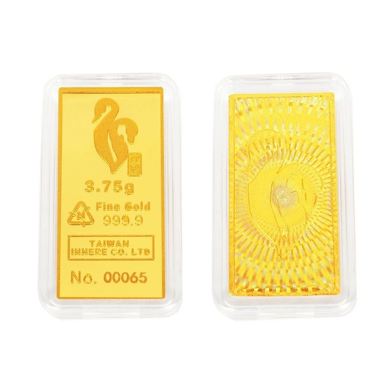 ▲蝦皮購物5.5美好購物節,迎鶴金品壹台錢純金金條,原價10,500元,Happy