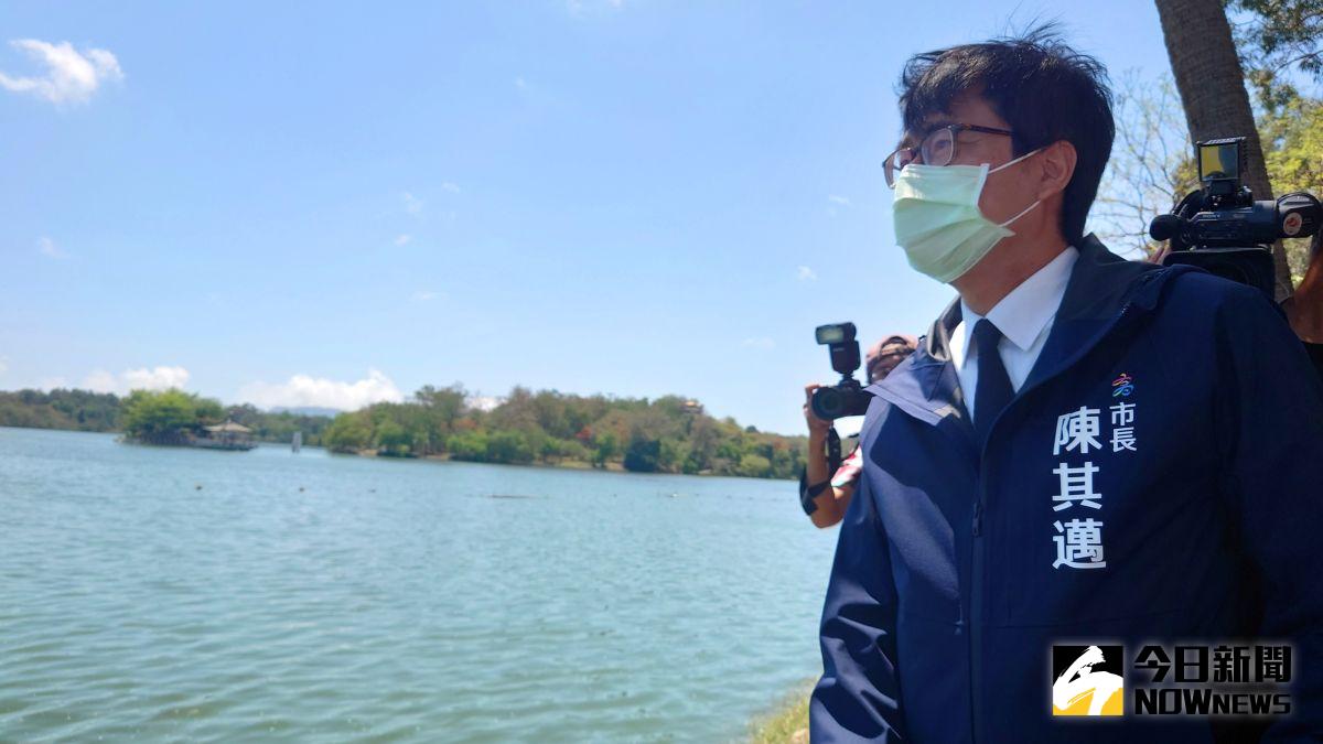 ▲高雄市長陳其邁說，看到澄清湖很多水，很療癒。（圖／記者鄭婷襄攝，資料畫面）