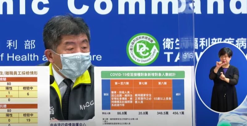 ▲指揮中心指揮官陳時中認為,疫苗的接種順序,每個地區都有不同的考量,沒有誰笑誰的問題。(圖/疾管署直播)
